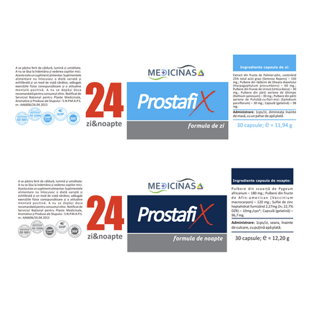 Prostafix zi si noapte, 30+30 capsule, Medicinas 713962