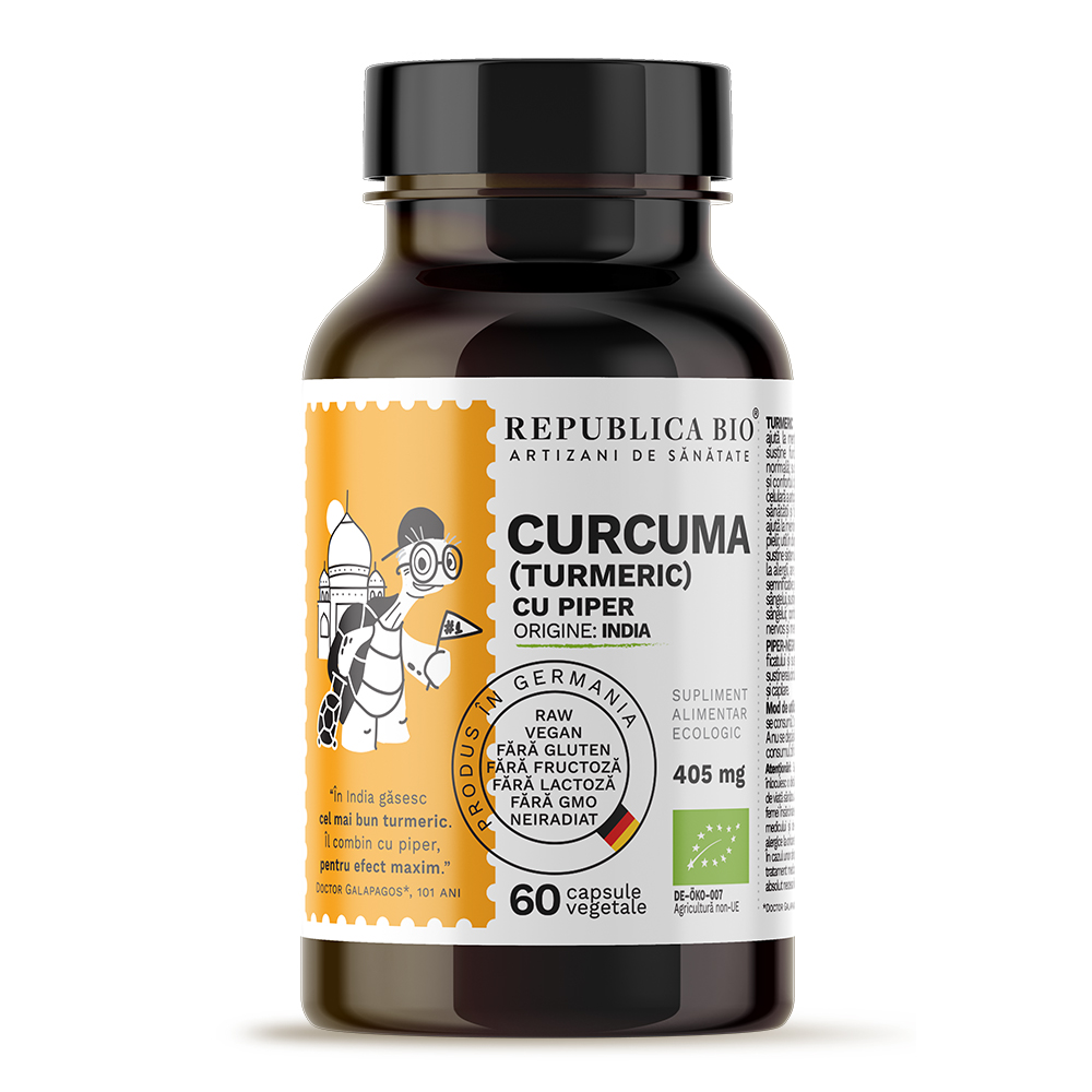 Curcuma eco, 405 mg, 60 capsule, Republica Bio