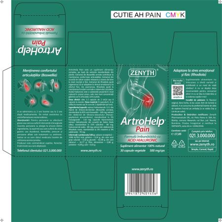 ArtroHelp Pain, 30 capsule vegetale, Zenyth 702871