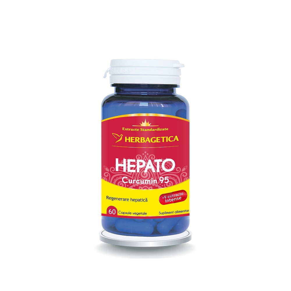 Hepato Curcumin 95, 60 capsule, Herbagetica