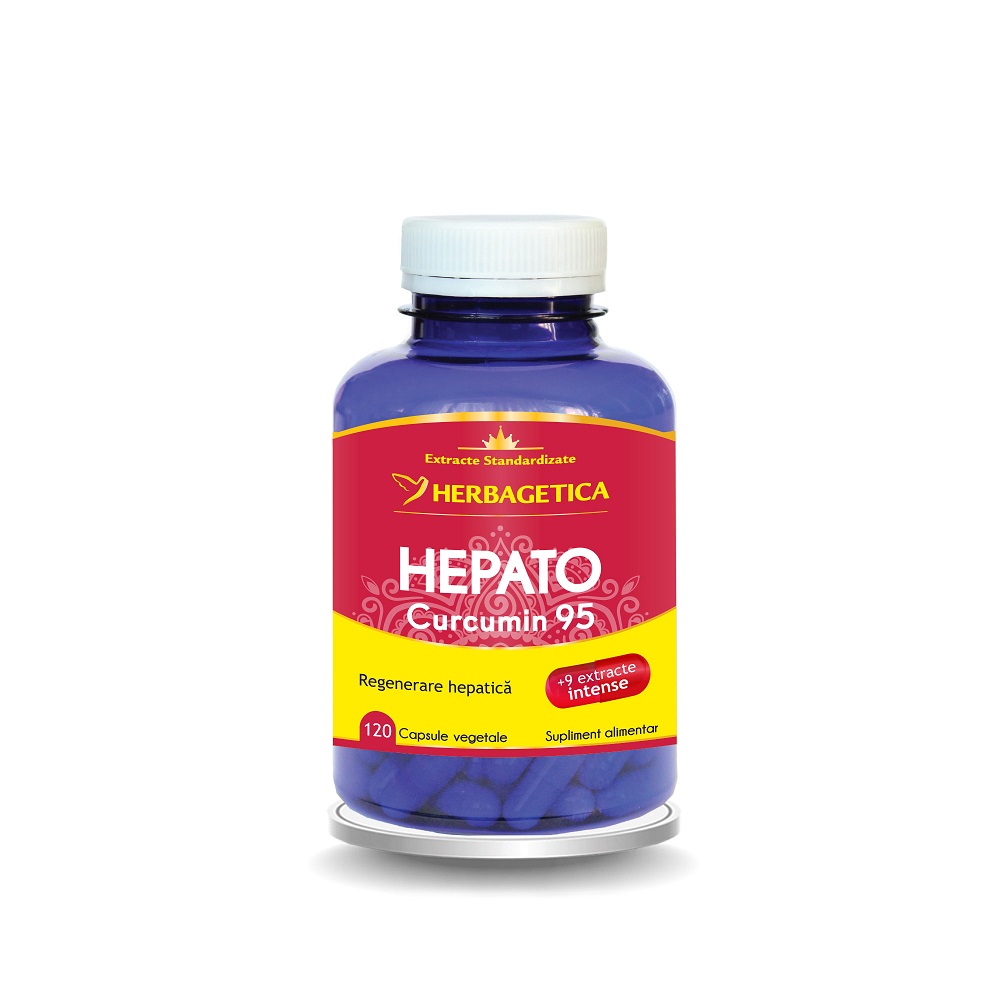 Hepato Curcumin 95, 120 capsule, Herbagetica