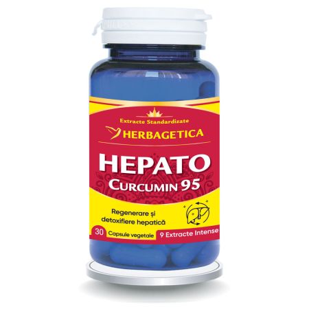 Hepato Curcumin 95, 30 capsule, Herbagetica