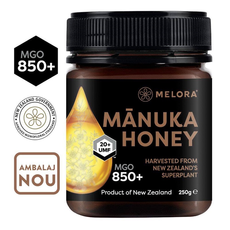 Miere de Manuka MGO 850+, 250g, Melora