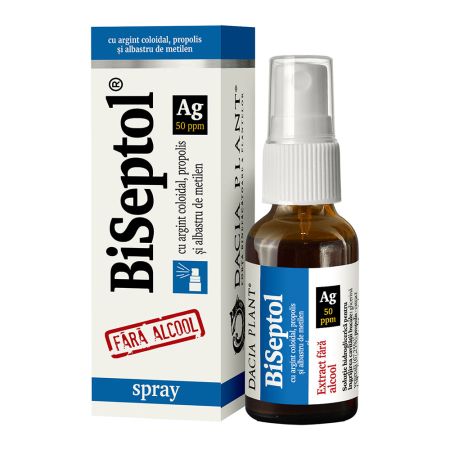 BiSeptol spray, 20 ml, Dacia Plant