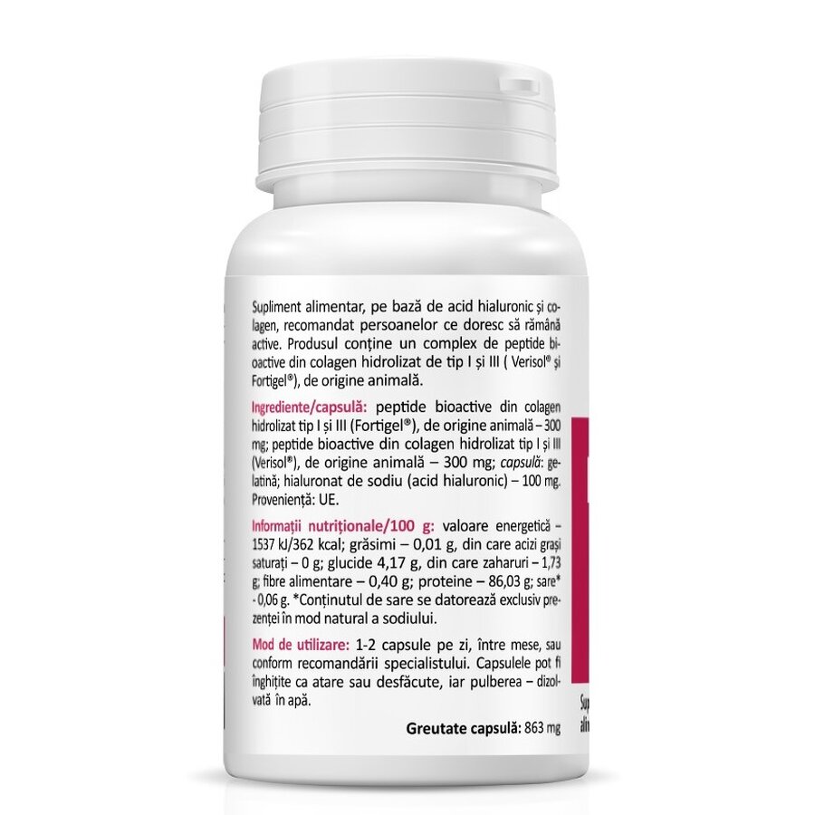 Acid Hyaluronic cu Collagen Complex, 30 capsule, Zenyth : Farmacia Tei ...