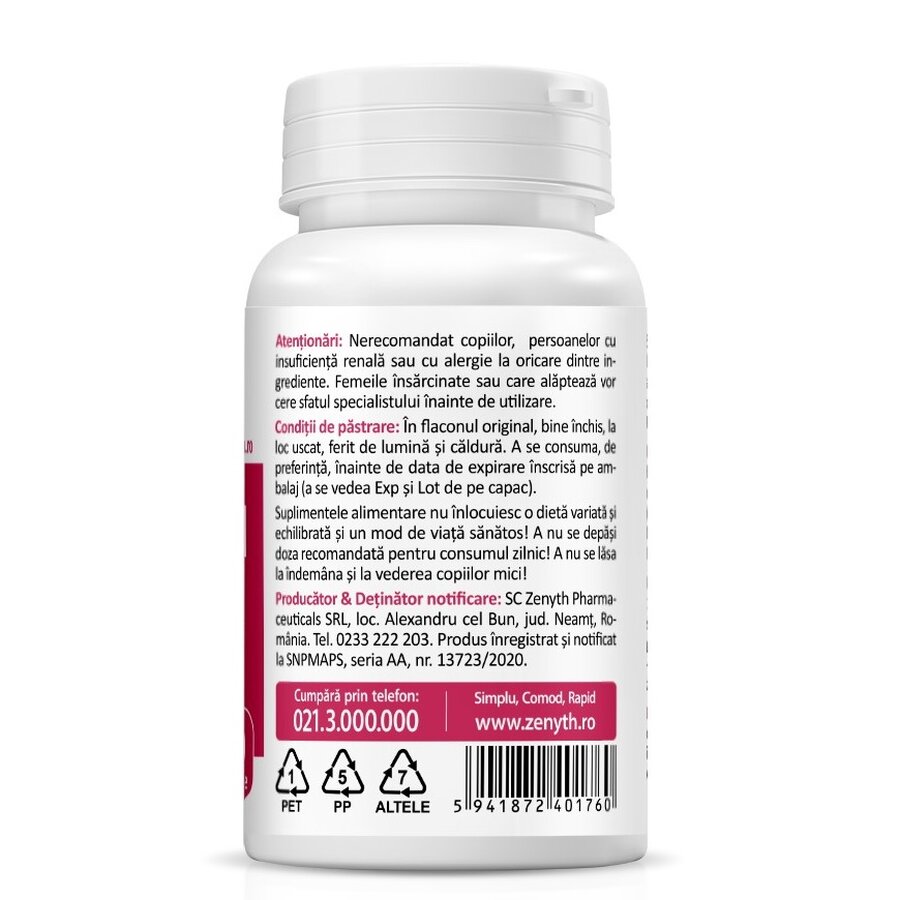 Acid Hyaluronic cu Collagen Complex, 30 capsule, Zenyth : Farmacia Tei ...
