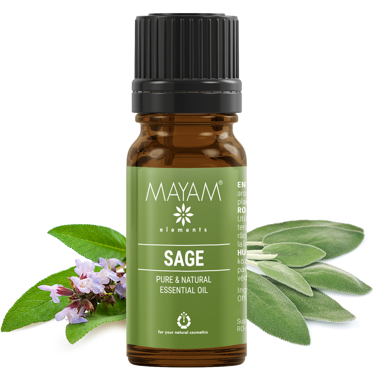 Ulei esential de Salvie Oficinala, M-1157, 10 ml, Mayam