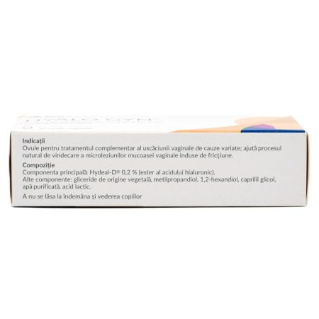 Ovule vaginale hidratante Hyalo Gyn, 10 bucati, Fidia 714447