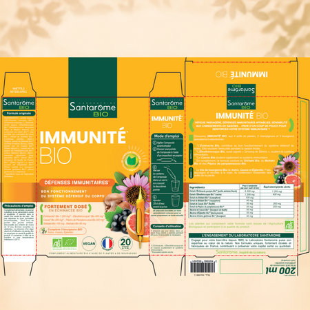 Immunite Bio, 20 fiole x 10 ml, Santarome 749449