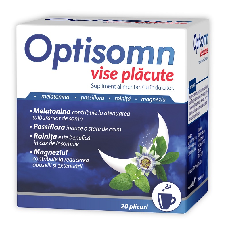 Ceai vise placute Optisomn,20 plicuri, Zdrovit