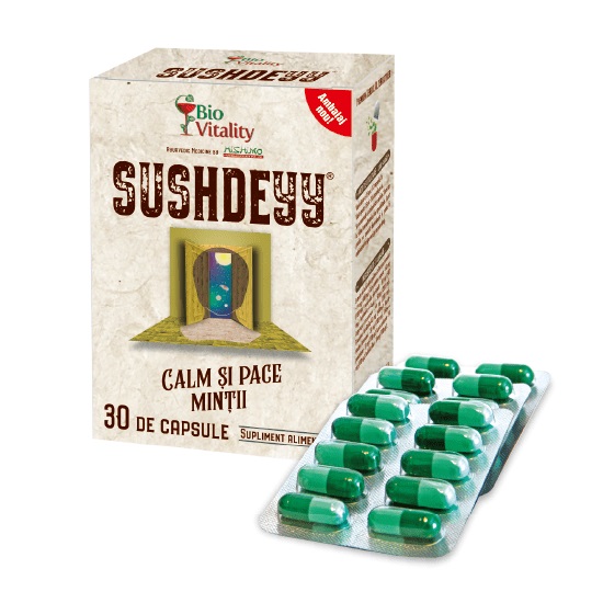 Sushdeyy calm si pace mintii, 30 capsule, Bio Vitality