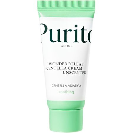 Crema de fata fara parfum Wonder Releaf Centella, 15 ml, Purito