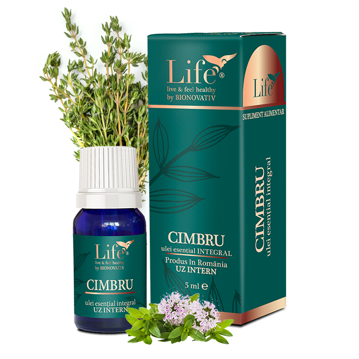 Ulei esential integral de Cimbru, 10 ml, Bionovativ