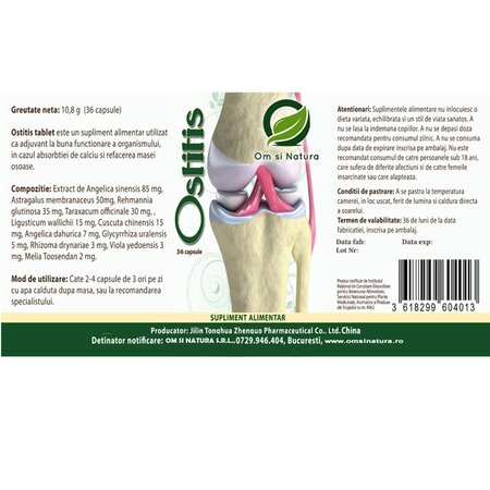 Ostitis, 36 de capsule, Om si Natura 714588