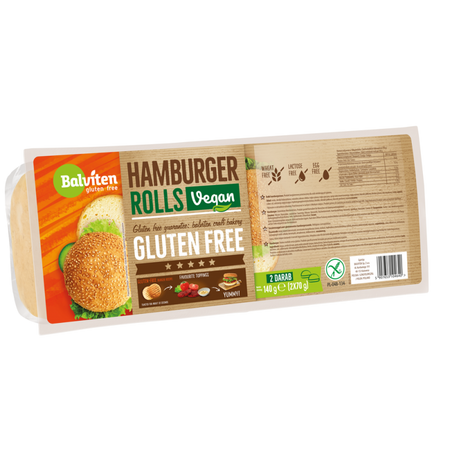 Chifle pentru hamburger fara gluten, 2 x 70 g, Balviten