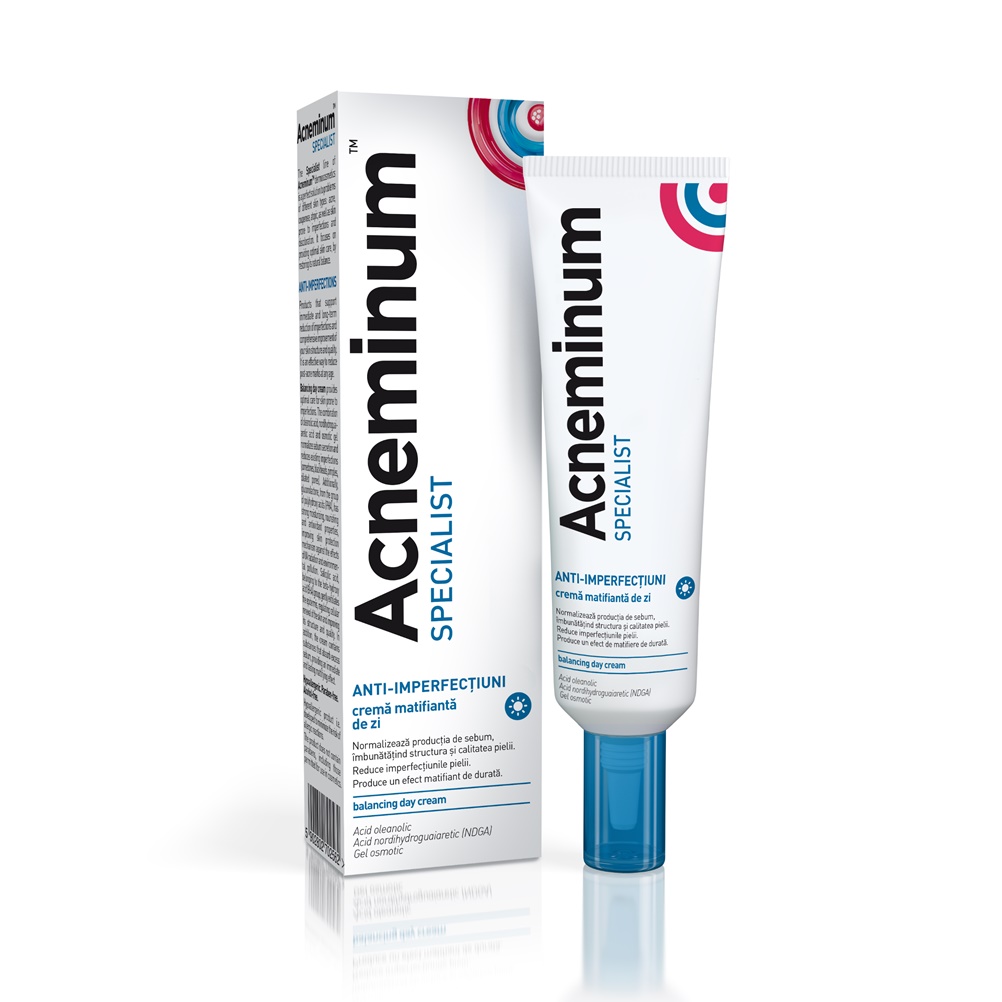 Acneminum Specialist crema matifianta de zi, 30 ml, Aflofarm