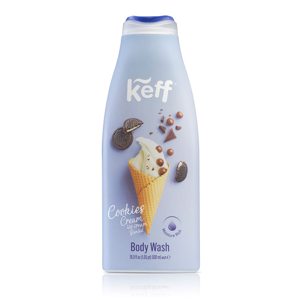 Gel de dus Cookies & Cream Keff, 500 ml, Sano