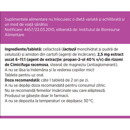 Remifemin, 60 tablete, Schaper & Brummer 721631