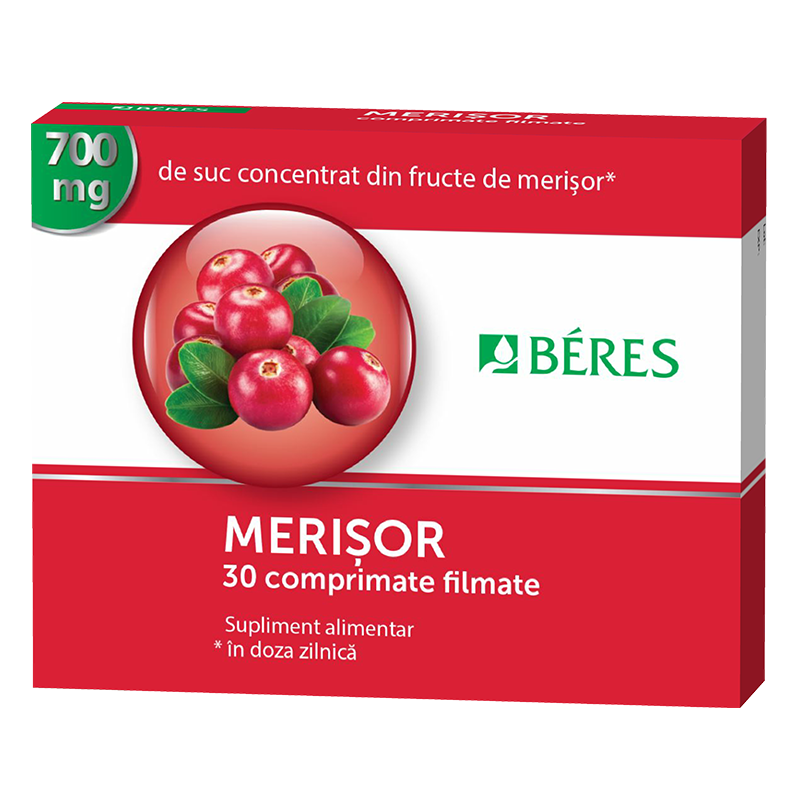 Merisor, 700 mg, 30 comprimate filmate, Beres Pharmaceuticals