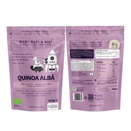 Quinoa Alba Bio, 500 g, Republica Bio 702008