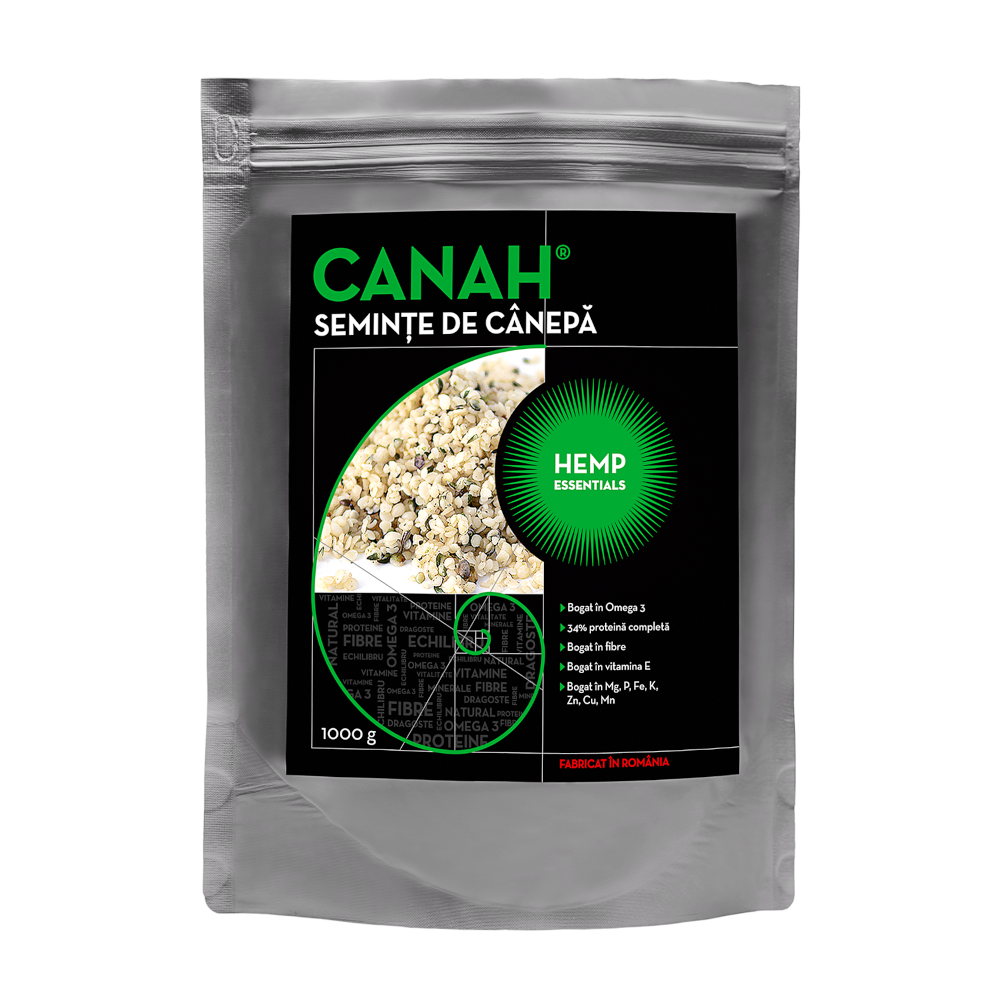 Seminte decorticate de Canepa, 1 kg, Canah