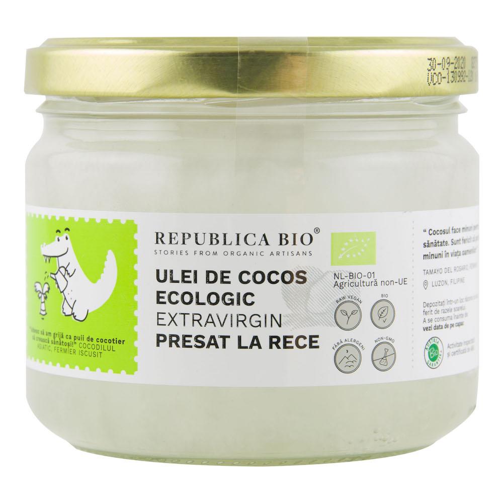 Ulei de Cocos Bio presat la rece, 280 ml, Republica Bio