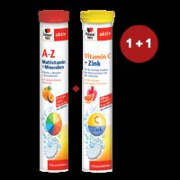Pachet A-Z Vitamine Minerale Microelemente, 15 comprimate + Vitamina C+Zinc, 15 comprimate,, Doppelherz