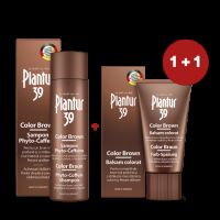 Pachet Sampon Plantur 39 Color Brown Phyto-Caffeine, 250 ml + Balsam colorat Plantur 39 Color Brown, 150 ml, Dr. Kurt Wolff