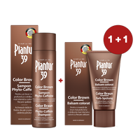 Pachet Sampon Plantur 39 Color Brown Phyto-Caffeine, 250 ml + Balsam colorat Plantur 39 Color Brown, 150 ml, Dr. Kurt Wolff