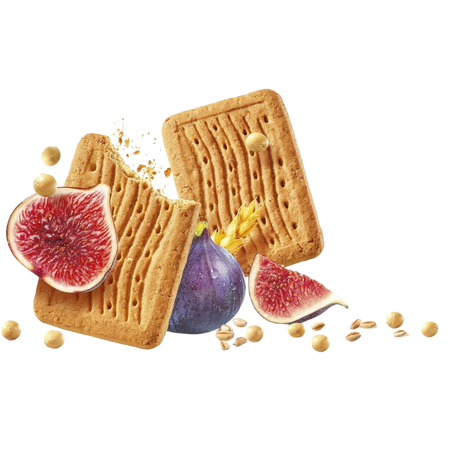 Biscuiti dietetici din soia si smochine, 270 g, Gerble 605444