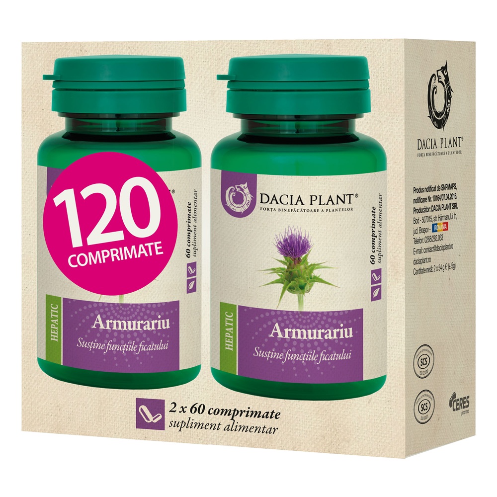 Armurariu, 120 comprimate, Dacia Plant