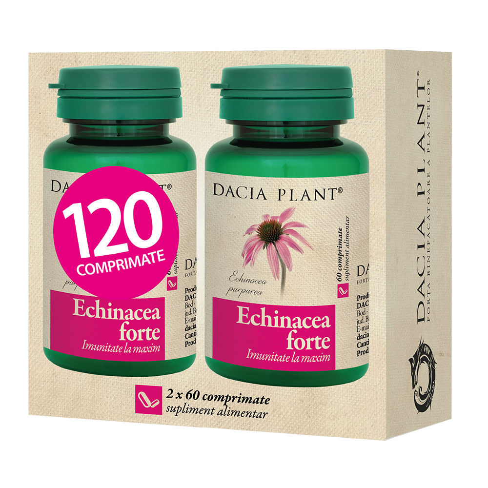 Echinacea forte, 120 comprimate, Dacia Plant 