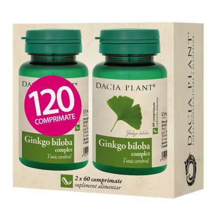 Ginkgo Biloba, 120 comprimate, Dacia Plant