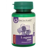 L-arginina Experti in Extracte, 1000 mg, 60 comprimate, Dacia Plant