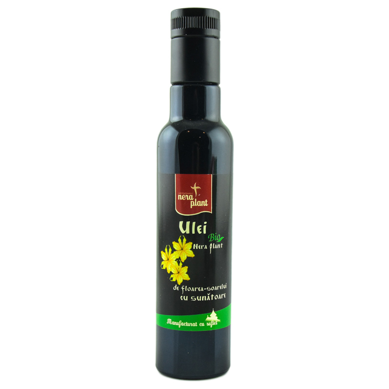 Ulei de floarea soarelui cu sunatoare Bio, 250 ml, Nera Plant