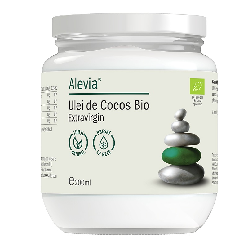 Ulei de cocos egologic extravirgin, 200 ml, Alevia