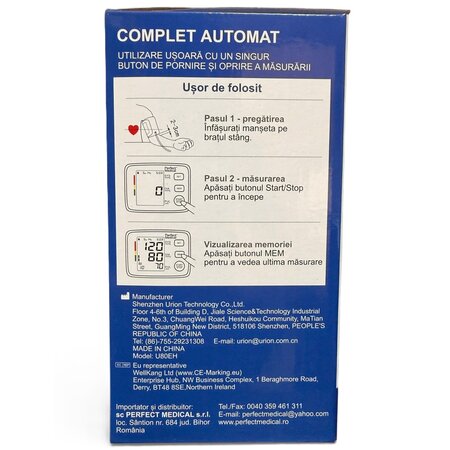 Tensiometru de brat cu senzor PM02 cu adaptor, Perfect Medical 724132