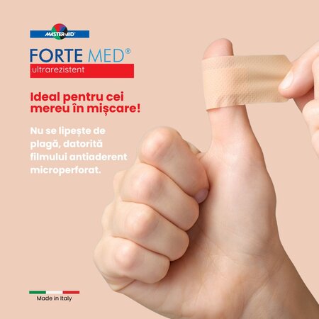 Plasturi ultra rezistenti Forte Med Master-Aid, 20 bucati, Pietrasanta Pharma 711253
