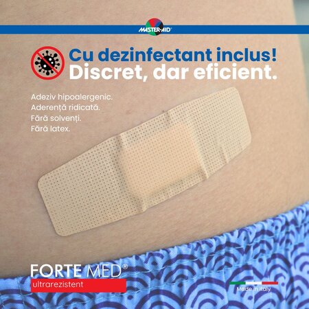 Plasturi ultra rezistenti Forte Med Master-Ai, 40 bucati, Pietrasanta Pharma 668019