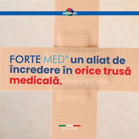Plasturi ultra rezistenti Forte Med Master-Aid, 78x26 mm, 100 bucati, Pietrasanta Pharma 668026