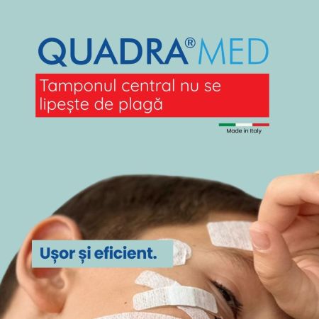 Plasturi pentru piele sensibila Quadra Med Master-Aid, 20 bucati, Pietrasanta Pharma 668057