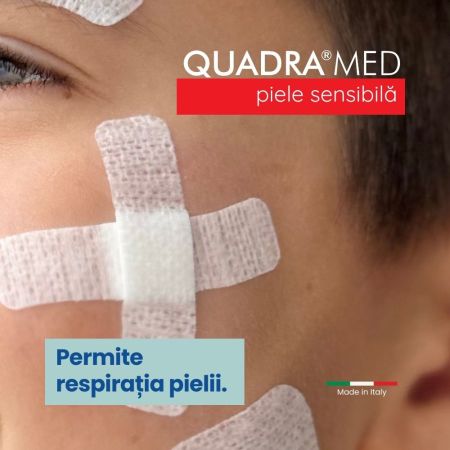 Plasturi pentru piele sensibila Quadra Med Master-Aid, 20 bucati, Pietrasanta Pharma 668055