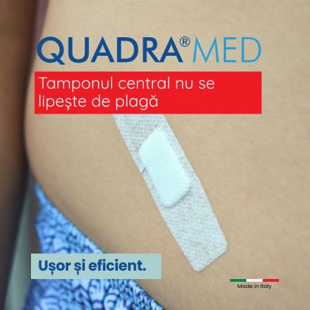 Plasturi pentru piele sensibila Quadra Med Master-Aid, 10 bucati, Pietrasanta Pharma 668066