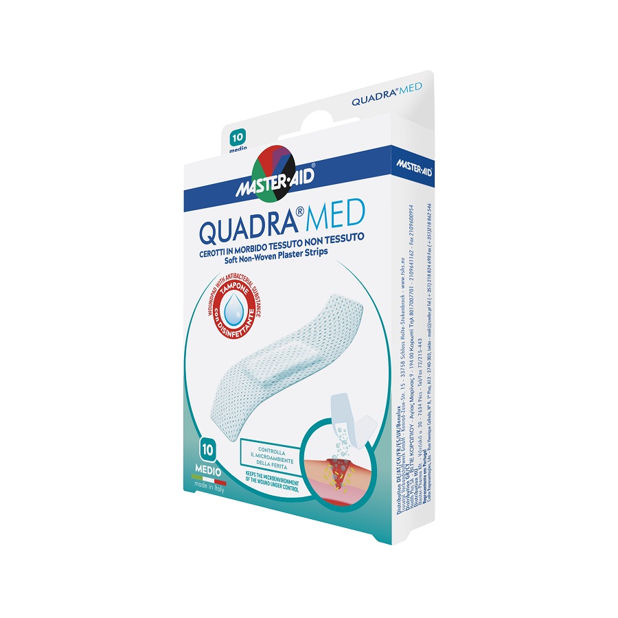 Plasturi piele sensibila Quadra Med Master-Aid, 10 bucati, Pietrasanta Pharma