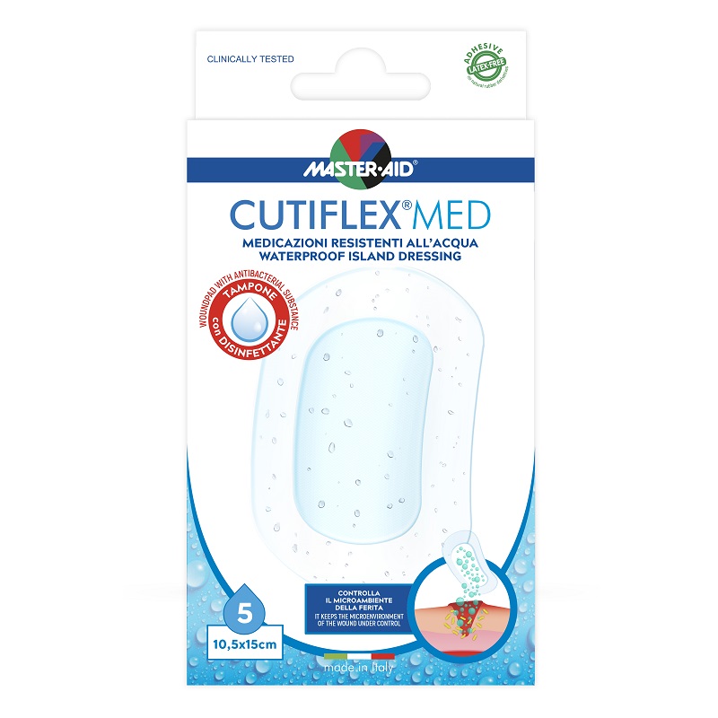 Pansament Cutiflex Med Master-Aid, 10.5 x 15 cm, 5 bucati, Pietrasanta Pharma