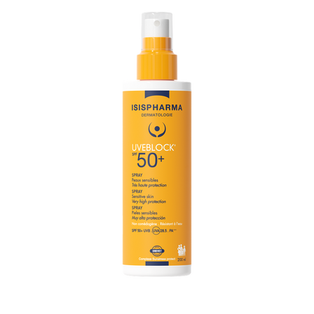 Spray cu protectie solara UVEBLOCK SPF 50+, 200 ml, Isis Pharma