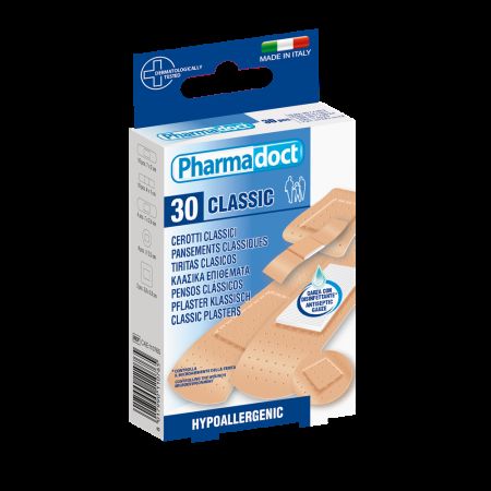 Plasturi antiseptici asortati, 30 bucati, Pharmadoct