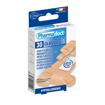 Plasturi antiseptici asortati, 30 bucati, Pharmadoct
