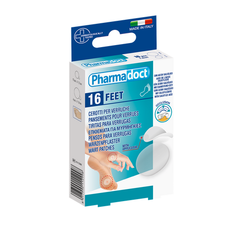 Plasturi asortati pentru veruci si negi, 16 bucati, Pharmadoct