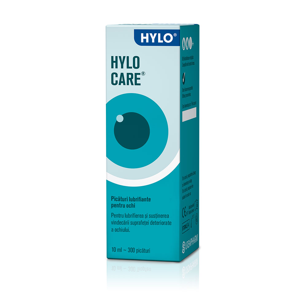 Picături lubrifiante pentru ochi Hylo Care, 10 ml, Ursapharm